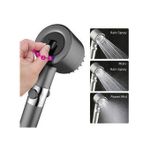 رأس دش عالي الضغط باللون الرمادي الكروم – متعدد الرشاشات