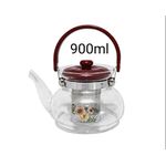 Théière en verre résistante à la chaleur avec un filtre ابريق زجاجي مقاوم للحرارة مع صفاية