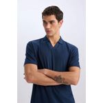 product_image_name-Defacto-T-shirt Polo froissé à manches courtes et coupe régulière-3