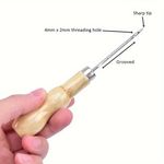 product_image_name-Generic- Crochets à coudre avec manches en bois, idéales pour la couture à la main rapide sur toile et les réparations de cuir.-8