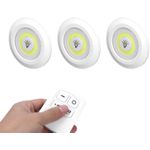 product_image_name-Generic-مصباح ليلي بتقنية ليد سي أو بي لاسلكي مع جهاز تحكم عن بعد وضبط شدة الإضاءة وتركيب لاصق لغرفة النوم أو المطبخ أو الخزانة-4