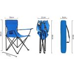 product_image_name-Generic-Chaise Pliante de Plage de Camping avec Porte Boisson-3