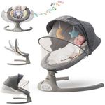 product_image_name-Baby-Balancelle Electrique 3en1 Pour Bebe - Gris-1