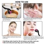 product_image_name-Derma Roller-rouleau pour la peau et la barbe, 540 aiguilles, Micro-aiguille, soin pour la repousse des cheveux, traitement du corps, micronidelle,-5