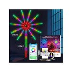 product_image_name-Generic-Guirlande murale LED RGB étoile 3D avec télécommande et contrôle via application mobile-3