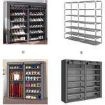 product_image_name-Generic-تخزين أحذية رمادي أنيق - سعة كبيرة قابلة للتعديل-8