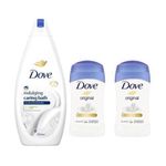 Dove Pack Gel de Douche caring bath 720ml + 2 Stick Original