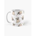 product_image_name-Generic-Chien carlin mignon avec des coeurs d'amour Mug classique-2