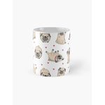 product_image_name-Generic-Chien carlin mignon avec des coeurs d'amour Mug classique-3