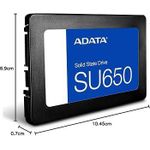 ADATA SSDADATA SU650 1To Externe . - image 2