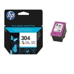 HP 304 Cartouche d'encre trois couleurs authentique (N9K05AE) pour HP  DeskJet 2620/2630/3720/3730