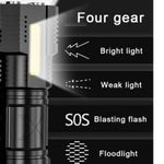 product_image_name-Generic-مصباح يدوي عالي الطاقة للتخييم والتنزه ، مقاوم للماء ، USB قابل لإعادة الشحن-2