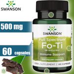 product_image_name-Swanson-Swanson, Fo-Ti, 500 mg, 60 capsules made usa-1