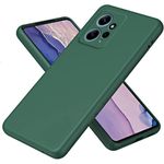 Case غطاء سيليكون لهاتف Xiaomi Redmi Note 12 4G باللون الأخضر - حماية أنيقة وسهولة في الاستخدام