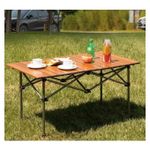 Generic Table de camping pliable Marron clair - image 6