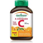 Jamieson ڤيتامين  س 500 مغ قابل للمضغ - برتقال طبيعي