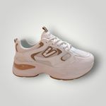 product_image_name-Generic-حذاء رياضي chunky أبيض كاكي للنساء - سنيكرز عصرية مريحة-1