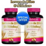 product_image_name-Herbo Ridouane-عبوة مزدوجة من كبسولات الخميرة النشطة والسيلينيوم - مكمل غذائي، جمال البشرة والشعر والأظافر، الحيوية، الفيتامينات، الوزن، بشرة مشرقة، مرونة وشد، 100 كبسولة x عبوتين.-1