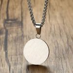 product_image_name-Generic-Collier Style Yin Yang Argent En Acier inoxydable 60 cm Pour Hommes-5