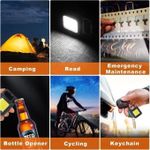 product_image_name-Generic-Mini Lampe Torche LED Porte-Clés Rechargeable – Lampe de Poche Multifonction COB avec Décapsuleur & Support – Éclairage Portable-4