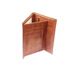 Portefeuille Tabac 100% cuir  pour homme haut  qualité cuir véritable