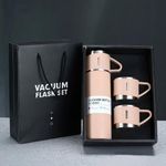 product_image_name-VACUUM FLASK-طقم فولاذي معزول مع 3 فناجين استيل للقهوة والمشروبات الساخنة /البارد. (500 مل)-1