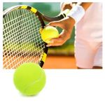 product_image_name-Generic-Tennis Practice Elementary 6.6cm Tennis Training Competition Training High Elasticity and Resilience Fiber ,Tennis,Lot de 12 Balles de Tennis Couleur jaune, 12 Pièces Balles pour Raquette-3