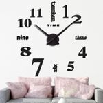 product_image_name-Generic-ساعة حائط ثلاثية الأبعاد ذاتية اللصق - الحجم الضخم-1