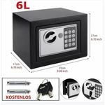 product_image_name-Generic-خزنة بقفل إلكتروني مع رمز PIN ومفتاحين، تثبيت على الحائط والأرض-1