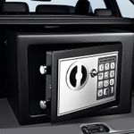 product_image_name-Generic-خزنة بقفل إلكتروني مع رمز PIN ومفتاحين، تثبيت على الحائط والأرض-4