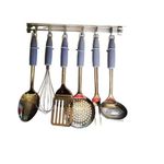TATCH TATCH Set De ustensiles De Cuisine Avec Support Mural - 7pièces - Inox GRIS