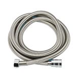 Tuyau de douche 1,5M à ressort Flexible à Ressort Tuyau de douche en acier inoxydable souple