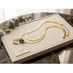 Collier inoxydable doré 