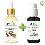 LY BIO PACK HUILE GIROFLE 50ML - PIPETTE + HUILE CADE 50ML - POMPE