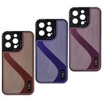 product_image_name-Generic-Pack 3 Pochettes silicone pour iPhone 13 Pro Marron - Bleu - Violet-1