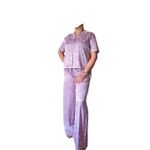 product_image_name-Generic-Pyjama Pour Femme Demi Manche En Satin Ensemble 2 Piece-4