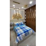 couvre lit du printemps/été double face 220 x 240 cm avec 2housses taie