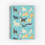 Dapper Dogs - pattern 2 Spiral Notebook Bloc note
