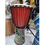 product_image_name-Generic-طبل دجمبي مرسومة باليد، طبول أفريقية بخياطة القماش، دجمبي أحمر-2