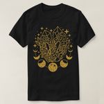 product_image_name-Generic-Mushrooms Crystals the Moon T-Shirt-2