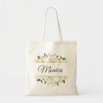 product_image_name-Generic-Tote Bag Elegant Floral Personalized Ladies Khaki Green Unique, haute qualité-1