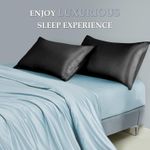 product_image_name-Mara Sho-Taie d'oreiller en Soie De Haute Qualité Bienfaits Cheveux et Peau Anti Âge, Anti Acarien(70x50cm, Noir)-3