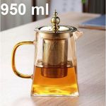 product_image_name-Generic-Théière en verre 950 ml avec infuseur Amovible en Acier Inoxydable-1