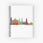 Morocco skyline buildings Spiral Notebook