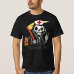 product_image_name-Generic-Funny I Love My Job Nurse Pumpkin Women Halloween T-Shirt unique design - t shirt tres bon qualite-1