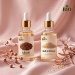 Bio Huile de lin 50 ml avec Huile de sesame 50 ml usage peau et cheveux