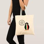 product_image_name-Generic-Tote bag Italian flag speaking penguin Unique, haute qualité-3