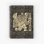 Aztec Eagle Warrior Spiral Notebook Bloc note
