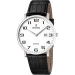 product_image_name-Festina-Extra plate en bracelet cuir noir - Diametre boitier 40mm - Etanche-1
