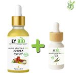 LY BIO PACK HUILE JOJOBA 50ML - PIPETTE + HUILE ESSENTIEL THYM 10ML